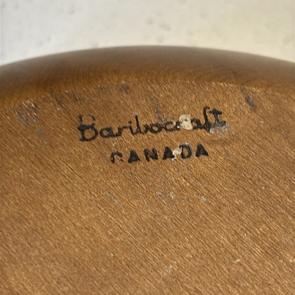 Vintage Baribocraft Canadian Maple Wood Mid Century Modern Large Salad Bowl Set - Picture 10 of 14